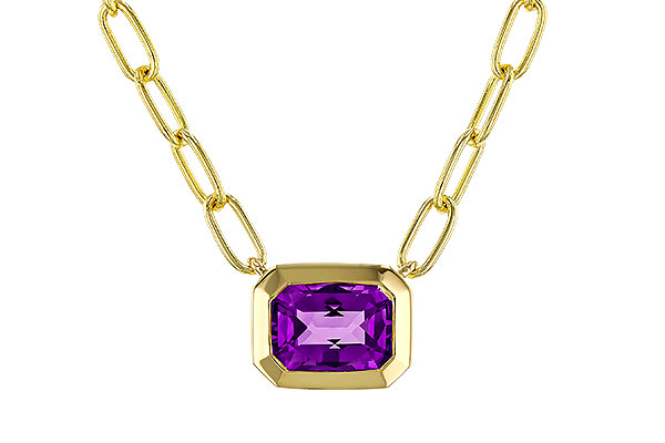 M275-24256: NECKLACE .82 AMETHYST (18")