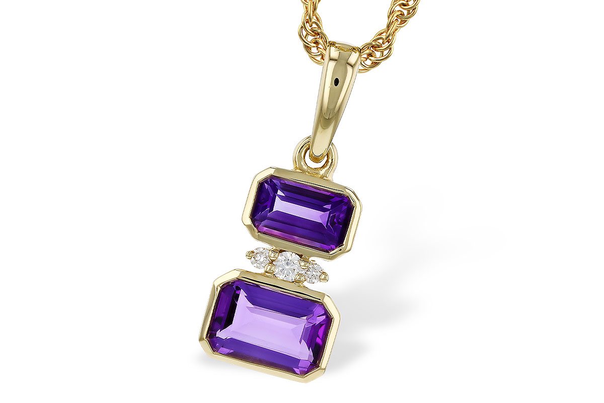 M275-26938: NECK .72 TW AMETHYST .75 TGW