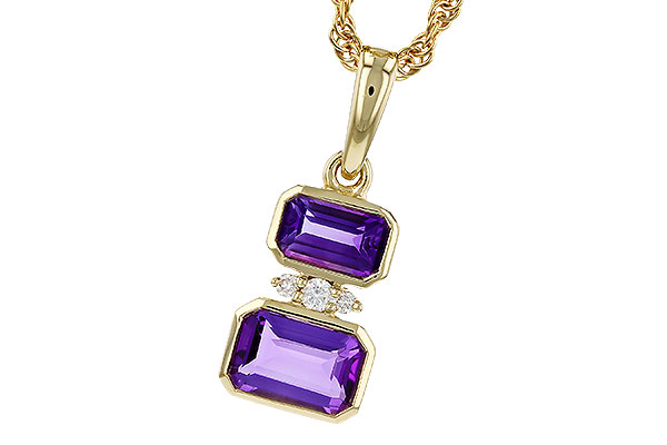 M275-26938: NECK .72 TW AMETHYST .75 TGW