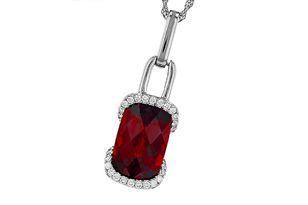 M276-09665: NECK 4.30 GARNET 4.45 TGW (12x8MM GAR)