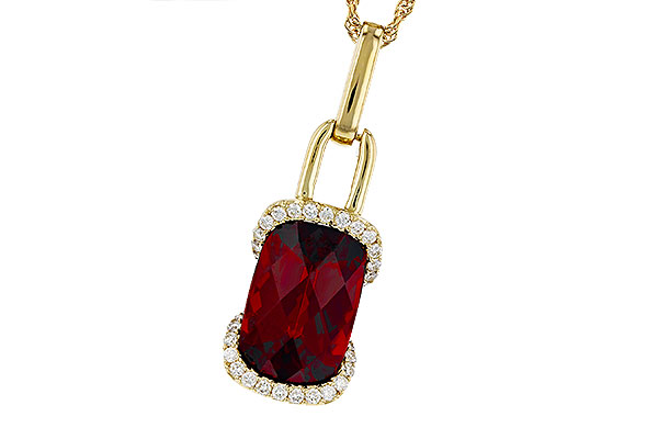 M276-09665: NECK 4.30 GARNET 4.45 TGW (12x8MM GAR)